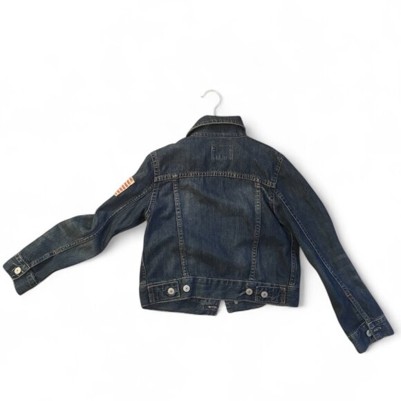 Polo Ralph Lauren Patchwork Denim Trucker Jacket - "New York 67" Size 8 - Picture 3 of 3